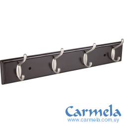 Perchero De Pared 4 Ganchos Largo 48cm Hermex