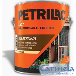 Laca Melacrílica Para Madera Brillante Petrilac 1lt