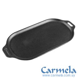 Plancha Hierro Esmaltado Ovalada Con Asas Victoria