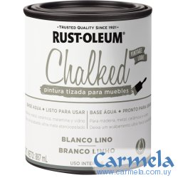 Pintura Tizada Chalked Rust Oleum Blanco Lino