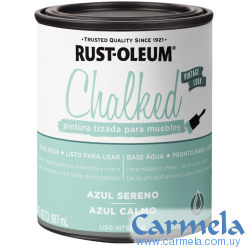 Pintura Tizada Chalked Rust Oleum Azul Sereno