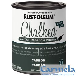 Pintura Tizada Chalked Rust Oleum Gris Carbón