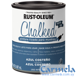 Pintura Tizada Chalked Rust Oleum Azul Costeño
