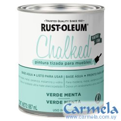 Pintura Tizada Chalked Rust Oleum Verde Menta