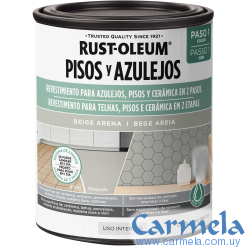 Pintura Para Pisos y Azulejos Beige Arena Rust Oleum 946ml