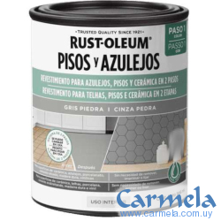 Pintura Para Pisos y Azulejos Gris Piedra Rust Oleum 946ml
