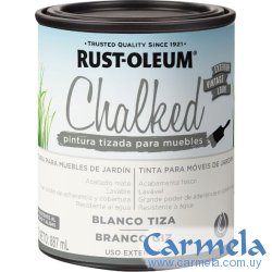 Pintura Tizada Exterior Chalked Rust Oleum Blanco Tiza