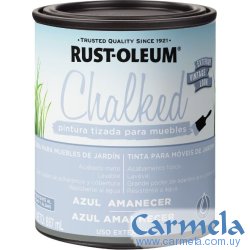 Pintura Tizada Exterior Chalked Rust Oleum Azul Amanecer