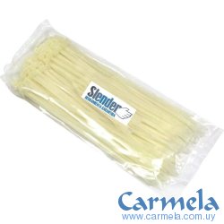 Precinto Collarín Plástico 30cm x 4.5mm Blanco Slender