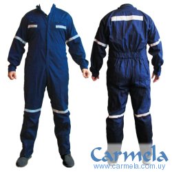 Mameluco Overol De Trabajo Azul Slender Talle M