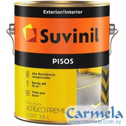 Pintura Para Pisos Premium Gris Suvinil 3,6lt