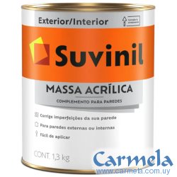 Enduído Exterior 0,9lt 1,3kg Massa Acrílica Suvinil 