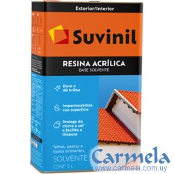 Resina Acrílica Base Solvente Para Ladrillos Tejas Suvinil