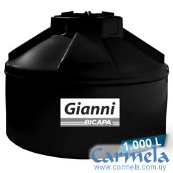 Tanque Agua Bicapa 1000 lt Modelo Bajo Gianni