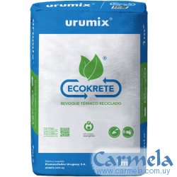 Revoque Térmico Premezclado Reciclado Urumix Ecokrete 25 kg