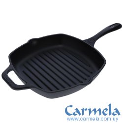 Plancha Sartén Grill Cuadrado Hierro Esmaltado Victoria