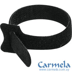 Precinto Collarín Con Velcro 15cm x 12mm Negro Volteck CINVE-15N