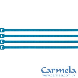 Precinto Collarín Plástico 30cm x 4.5mm Azul Volteck CIN-5030Z