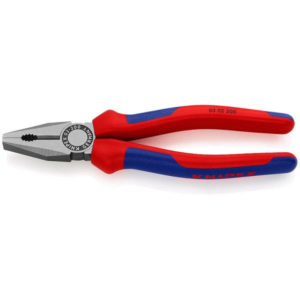 Alicate universal, mango bimaterial, 8" "KNIPEX" 0302200SB