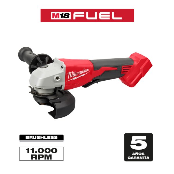 Amoladora M18 Brushless 115/125 mm Hombre Muerto Sin Batería Milwaukee 2686-20