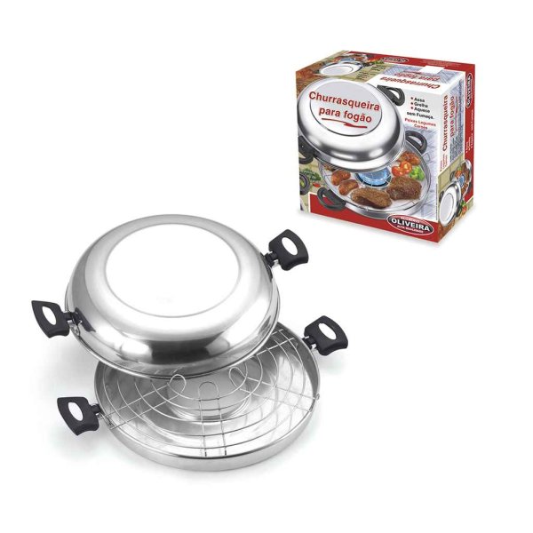 Barbacoa para Cocina N° 30 Aluminio Pulido Oliveira 971