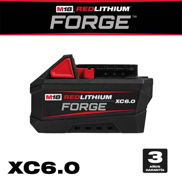 Batería 18V 6,0 Ah M18 REDLITHIUM FORGE Milwaukee 48-11-1861
