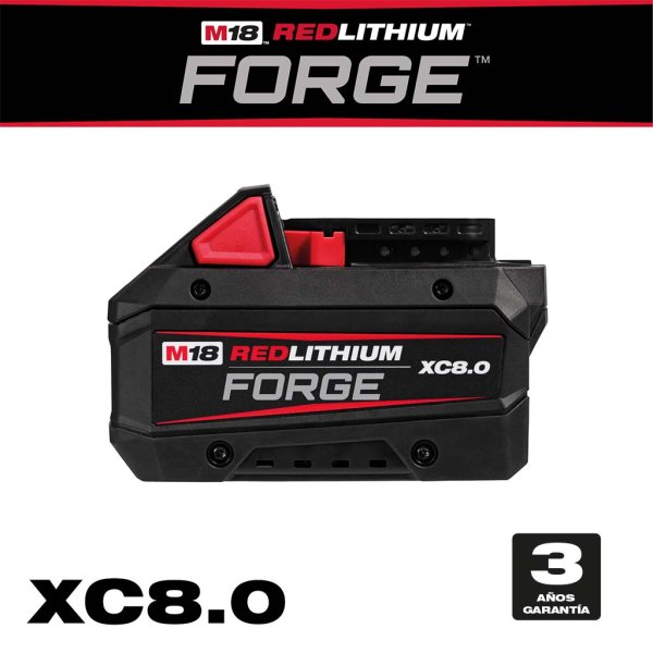 Batería 18V 8,0 Ah M18 REDLITHIUM FORGE Milwaukee 48-11-1881