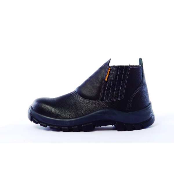 Botín cu/negro,elastiz(s/cordones),pta.acero,T:37"WORKSAFE"