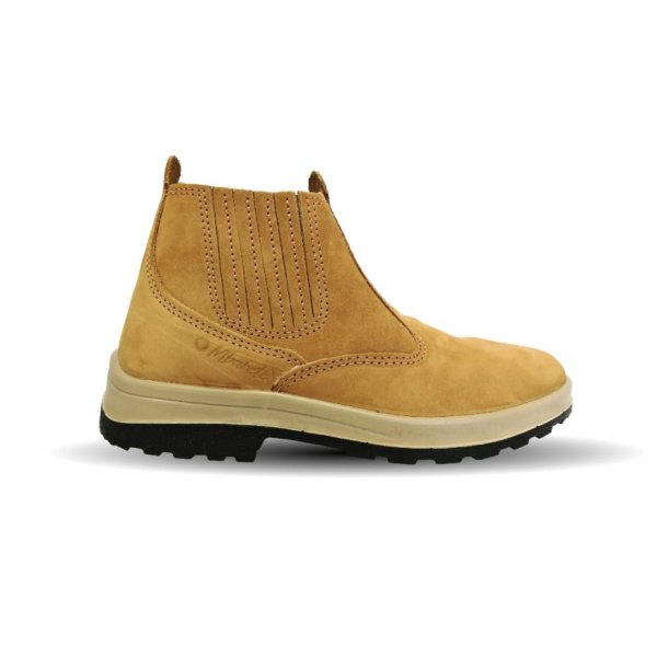 Botín de campo nobuck elastizado amarillo T:37 "WORKSAFE"