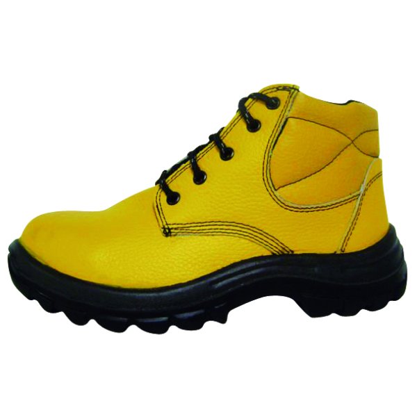 Botín de cuero amarillo,pta.plástica,Talle:39 "WORKSAFE"