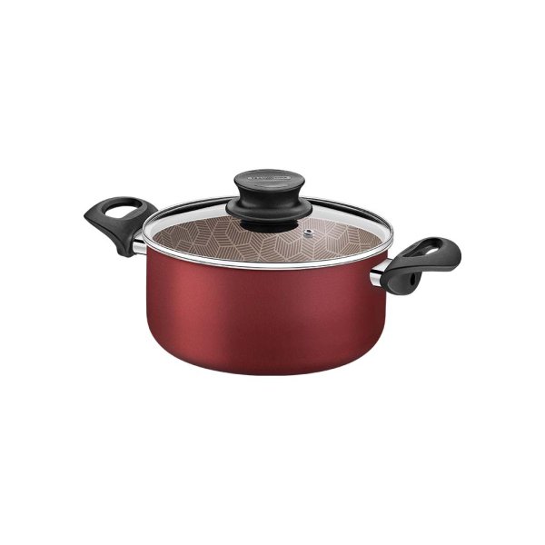 Cacerola con Asas 20 cm 2,9 L Starflon Rojo Tramontina Paris 28524/720
