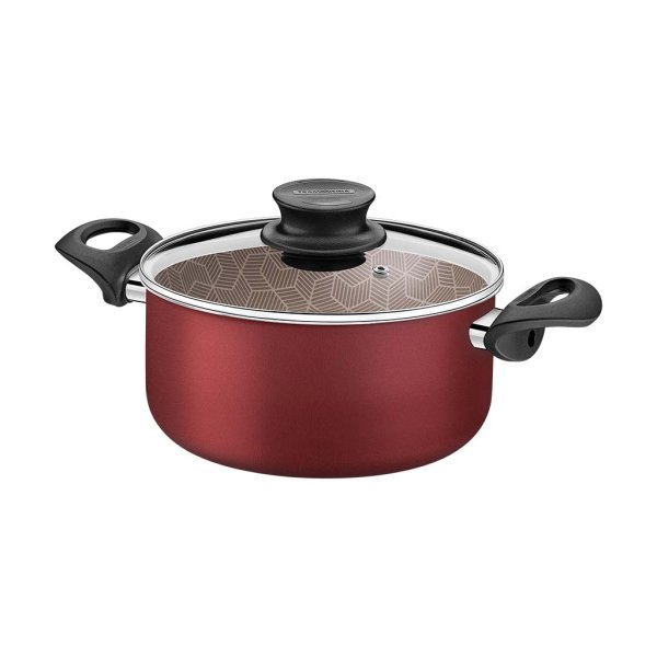 Cacerola con Asas 22 cm 3,8 L Starflon Rojo Tramontina Paris 28524/722