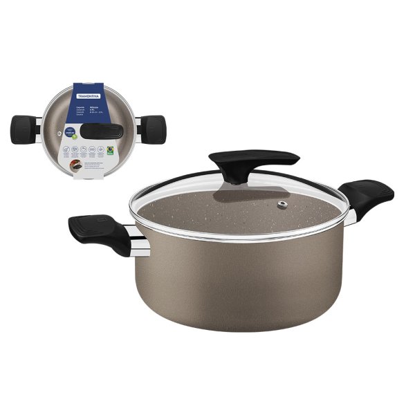 Cacerola con Asas 28 cm 8 L Starflon Milazzo Almendra Tramontina 28572/428