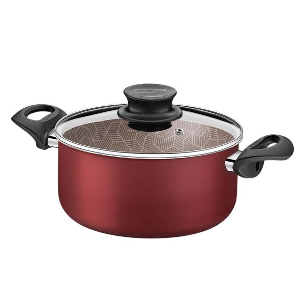 Cacerola con Asas 28 cm 8 L Starflon Rojo Tramontina Paris 28524/728