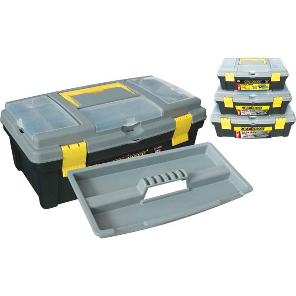 Caja para Herramientas 20 Pulgadas con Cierre Plástico Crownman 0018020