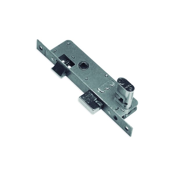 Cerradura puerta de aluminio, c/cilindro "PAPAIZ" Mod. 323