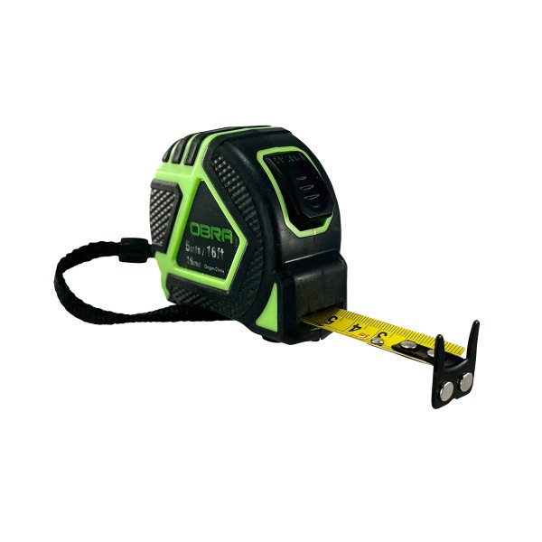Cinta métrica 5m x 19mm con freno y protección OBRA