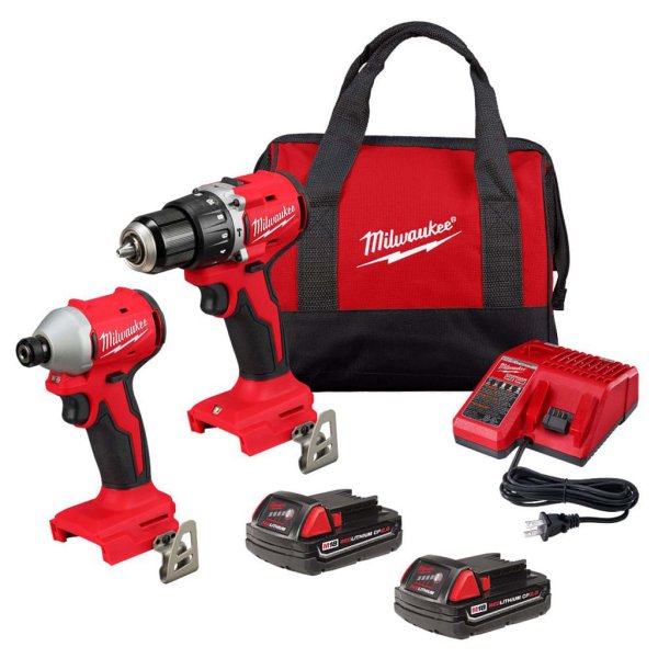 Combo Taladro Percutor M18 y Atornillador de Impacto Brushless Milwaukee 3610-259