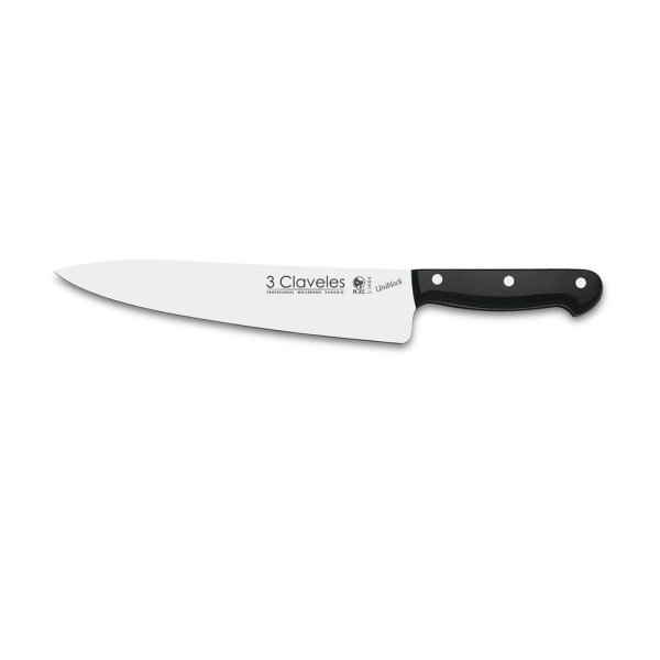 Cuchillo Cocinero 10" (25 cm) Uniblock 3 Claveles 1163