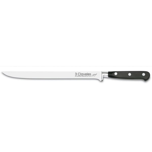 Cuchillo Jamonero Forjado 10" (25 cm) Forgé 3 Claveles 1566