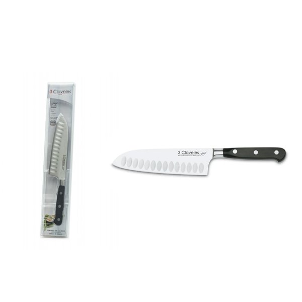 Cuchillo Santoku Alveolado Forjado 6,5" Forgé 3 Claveles 1565