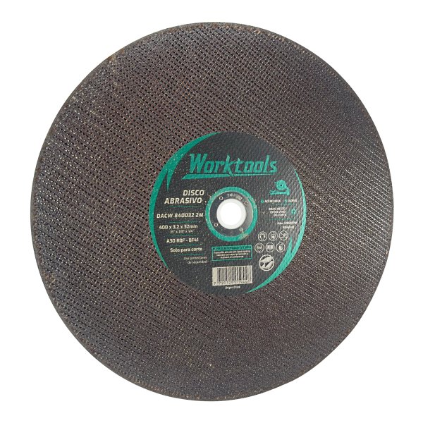 Disco de corte abrasivo para metal e inox 400x3.2x32mm