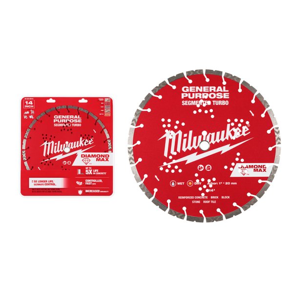 Disco Diamantado Turbo Segmentado 14" (356 mm) DIAMOND MAX Milwaukee 49-93-9014