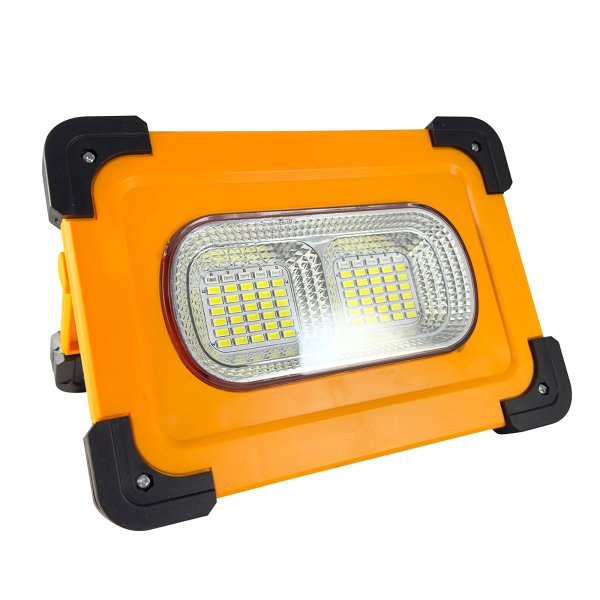 Foco recargable con carga solar y USB