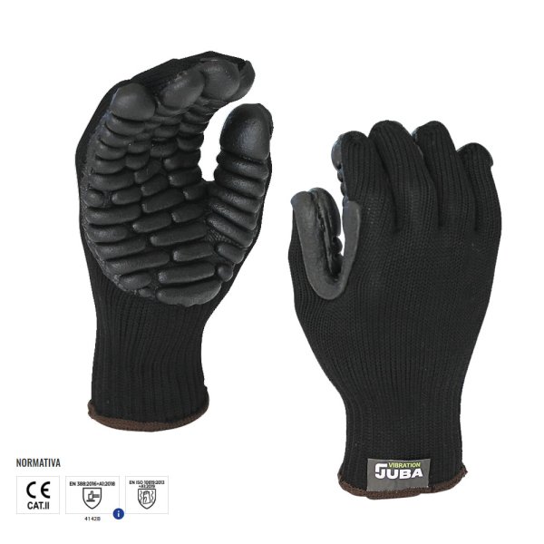 Guantes antivibratorios(Mart.Neumát,etc)negro"JUBA"H223VR/10