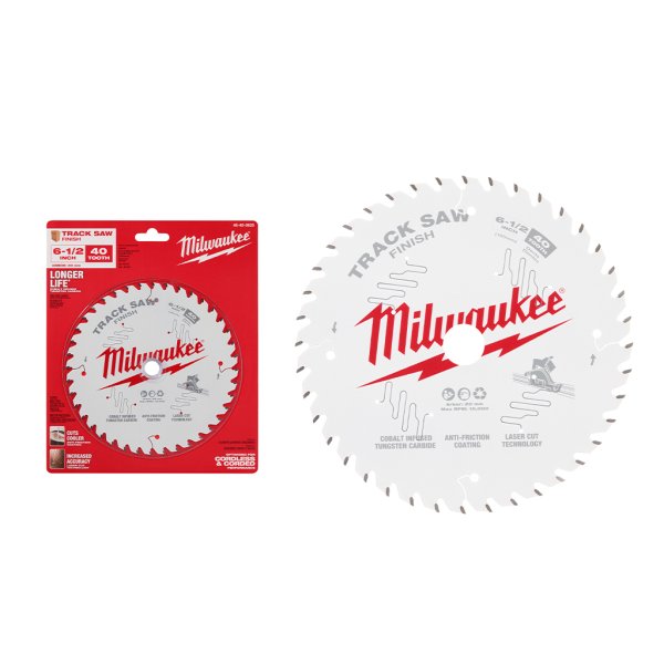 Hoja para Sierra de Incisión 6 1/2" 40 Dientes para Madera Milwaukee 48-40-0625