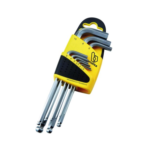 Jgo 9 llaves "HEX-BALL", doble uso,1.5a10mm"BIANDITZ"232004