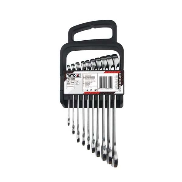 Juego 10 Llaves Combinadas 8 a 19 mm Yato YT-03614