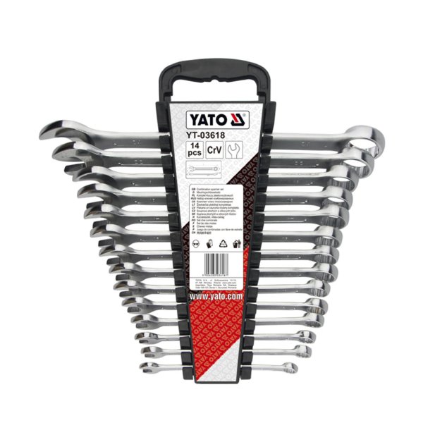 Juego 14 Llaves Combinadas 8 a 24 mm Yato YT-03618