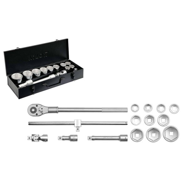 Juego de Bocallaves y Accesorios Encastre 3/4" 15 Piezas Yato YT-1334